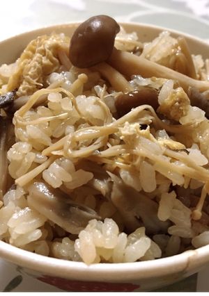 塩麹使って♪きのこのふっくら炊き込みご飯-レシピのメイン写真