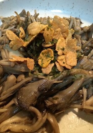 キノコの磯風味サクサクソテー-レシピのメイン写真