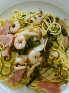 羅臼昆布DE和風パスタ-レシピのメイン写真