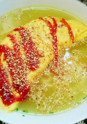 オムレツのせて大満足！塩ラーメン☆-レシピのメイン写真