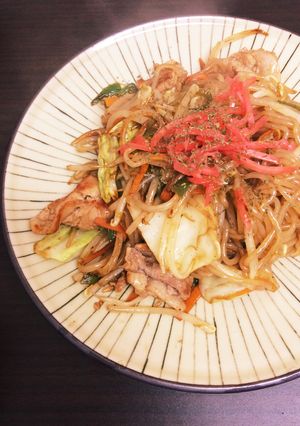ヘルシー＆ダイエット！白滝焼きそば-レシピのメイン写真