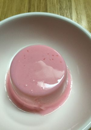 赤寒天牛乳ゼリー-レシピのメイン写真