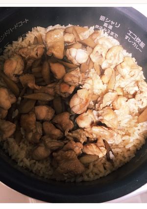 *鶏とごぼうの炊き込みご飯-レシピのメイン写真