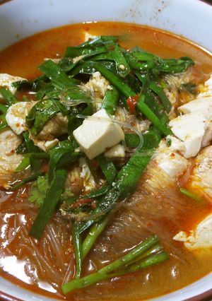 ダイエット用鶏胸肉と豆腐の火鍋風チゲ鍋-レシピのメイン写真