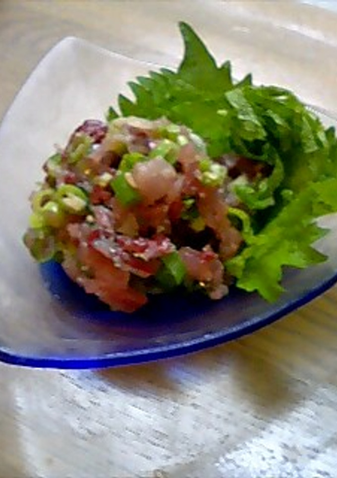 鯵シリーズⅠ　あじのたたき-レシピのメイン写真