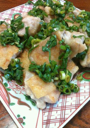 カリッとジュワ～鶏肉のねぎポンがけ★簡単-レシピのメイン写真