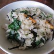 小松菜とひじきの炊き込みご飯