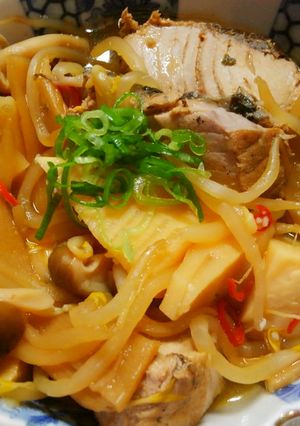 お酒にも！かつおとメンマ筍のオイスター煮-レシピのメイン写真