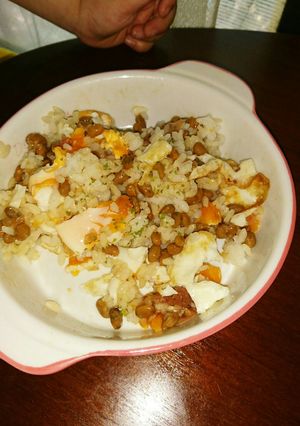 (うちの)チビもモグモグ！簡単納豆ごはん-レシピのメイン写真