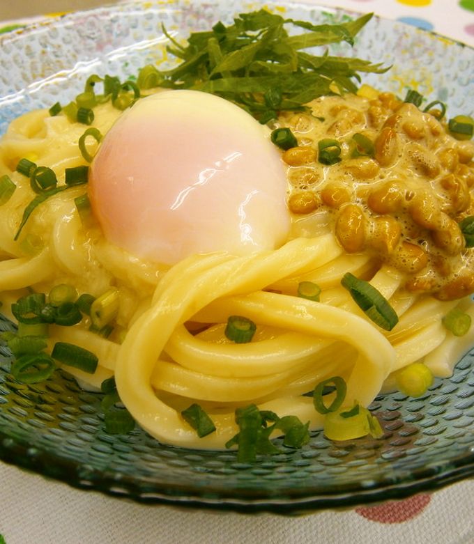 納豆とろろうどん-レシピのメイン写真