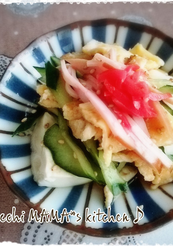 冷し中華風＊冷奴-レシピのメイン写真