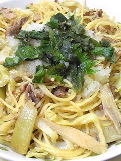 フライパンdeレモン醤油の和風パスタ-レシピのメイン写真