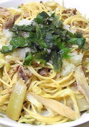フライパンdeレモン醤油の和風パスタ-レシピのメイン写真
