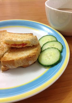 ケサディラ風ホットサンド-レシピのメイン写真