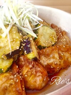 簡単で美味♡揚げ餃子と夏野菜の甘酢和え♡-レシピのメイン写真