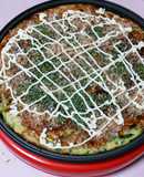 巨大ズッキーニ一本使ってお好み焼き