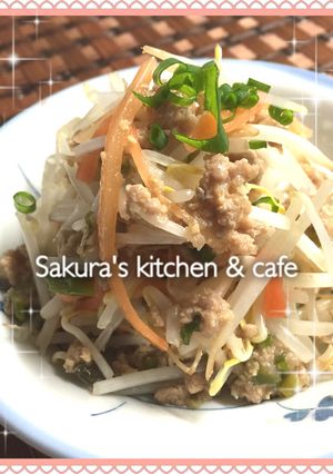 豚ひき肉で☆簡単！もやしの肉味噌和え♡-レシピのメイン写真