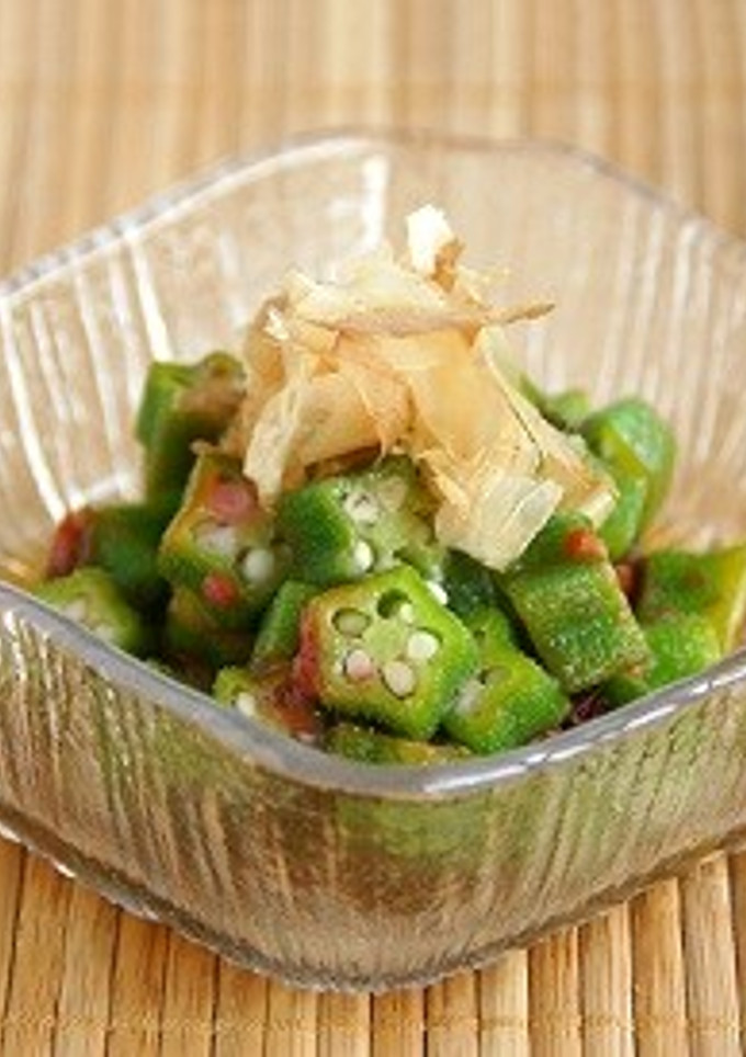 オクラと梅の和え物-レシピのメイン写真
