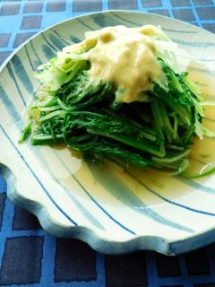 しゃきしゃき水菜の辛し和え-レシピのメイン写真