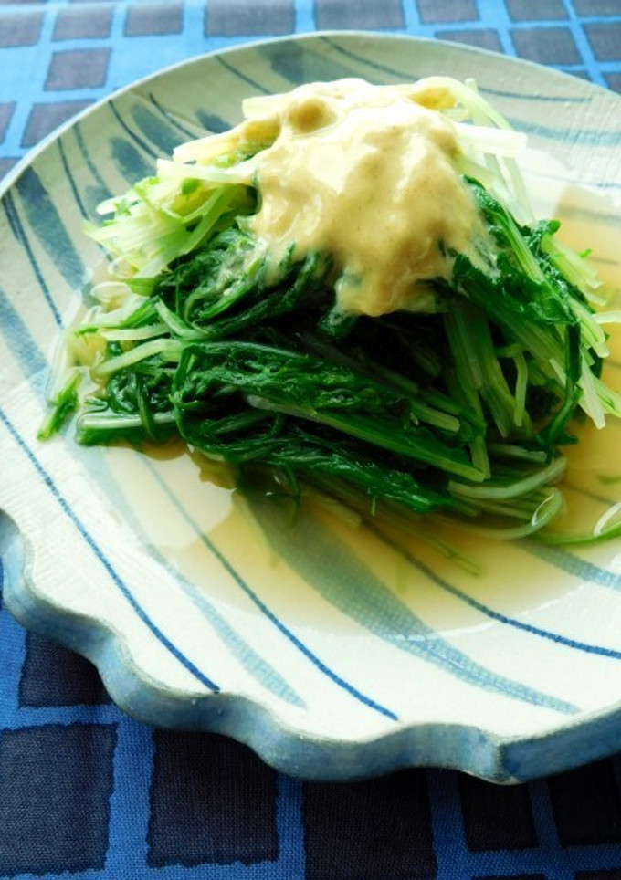 しゃきしゃき水菜の辛し和え-レシピのメイン写真