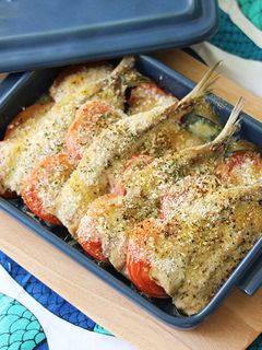 グリラーで トマトとイワシのパン粉焼き-レシピのメイン写真