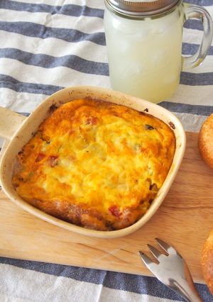 夏野菜とチーズのスパニッシュオムレツ-レシピのメイン写真