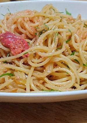 めんつゆで簡単明太子スパゲティ♪-レシピのメイン写真