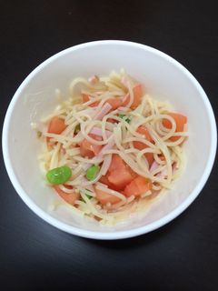 離乳食後期 夏野菜の冷製パスタ-レシピのメイン写真