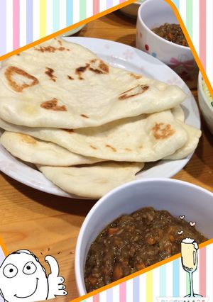 簡単☆フライパンで ナン-レシピのメイン写真