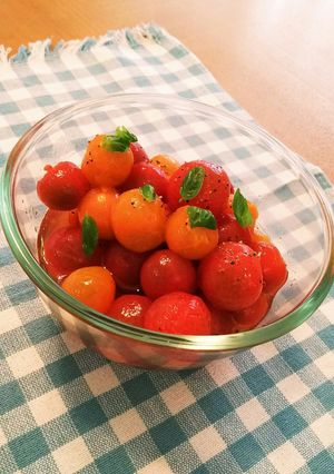 簡単☆すし酢でプチトマトのマリネ！-レシピのメイン写真