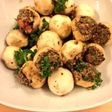 ロー肉味噌のマッシュルームボール