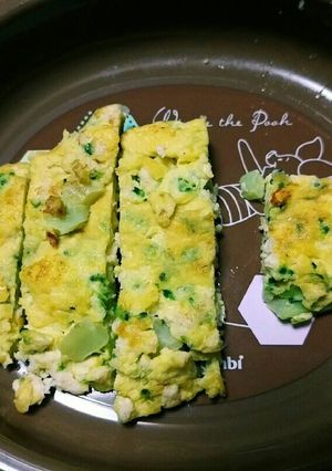 離乳食 ブロッコリー鶏挽肉のオムレツ-レシピのメイン写真