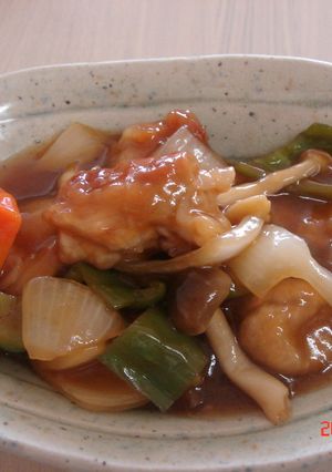 薄切り肉の酢豚-レシピのメイン写真