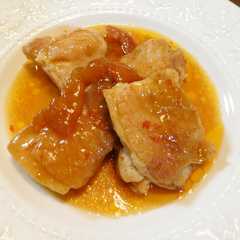 รูปของ 簡単♪鶏の杏ジャムソース焼き✨