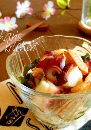 ✿タコとベビーホタテの酢の物✿-レシピのメイン写真