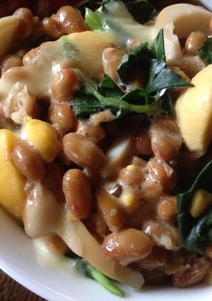 夏に最適！納豆モロヘイヤのネバネバ丼-レシピのメイン写真