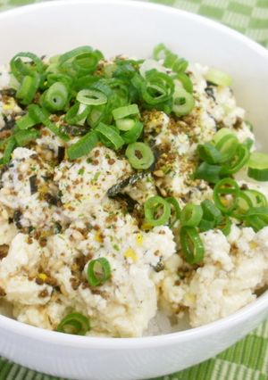 旅行の友の豆腐ぶっかけどんぶり-レシピのメイン写真