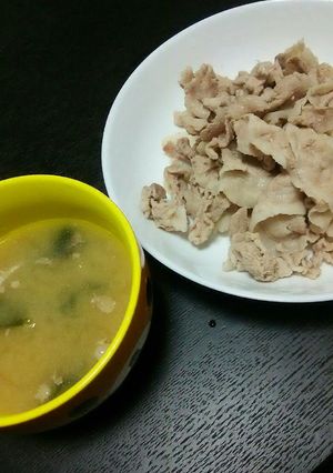 冷しゃぶのついでに味噌汁-レシピのメイン写真