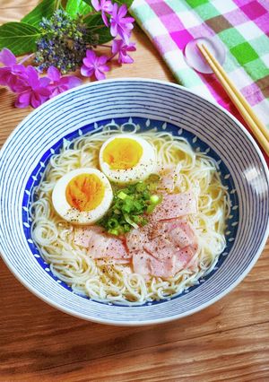 簡単さっぱり！冷た～い♡塩そうめん♡-レシピのメイン写真