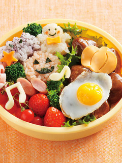 ハロウィンの3種押しご飯-レシピのメイン写真