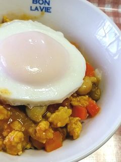 *カレー粉で♡トマトと豆のキーマカレー*-レシピのメイン写真