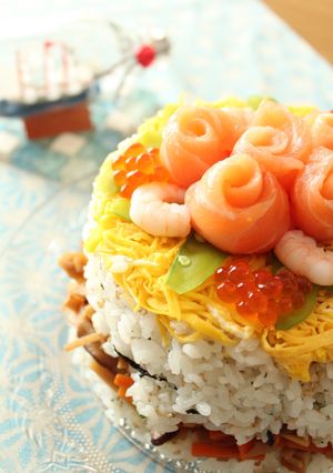 七夕☆ちらし寿司ケーキ-レシピのメイン写真
