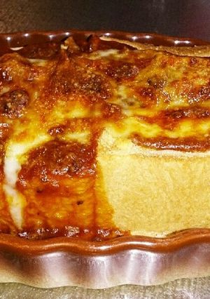 王将餃子でパンでミートチーズ焼き-レシピのメイン写真