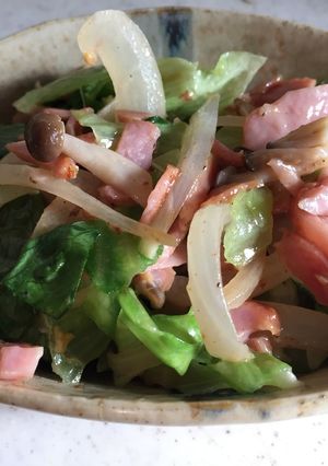 時短！シャキッ野菜ベーコン炒め-レシピのメイン写真