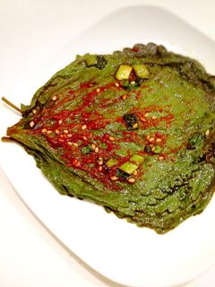 韓国家庭料理 エゴマの葉キムチ-レシピのメイン写真