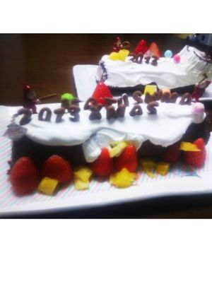 クリスマスケーキ☆ブッシュドノエル-レシピのメイン写真