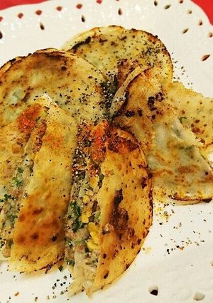 ネギたっぷり包まない簡単ミルフィーユ餃子-レシピのメイン写真