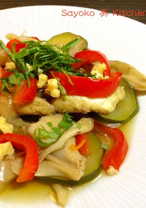 鰆とカラフル野菜のルボスティ重ね煮-レシピのメイン写真