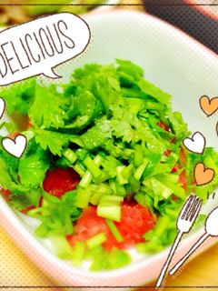 まぐろとパクチーの和え物-レシピのメイン写真