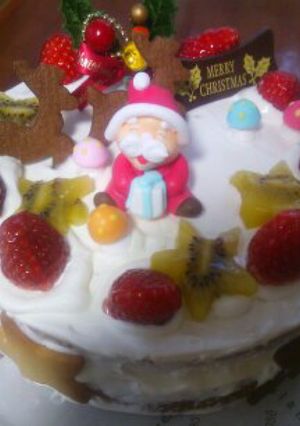 クリスマスケーキ☆トナカイとほし-レシピのメイン写真